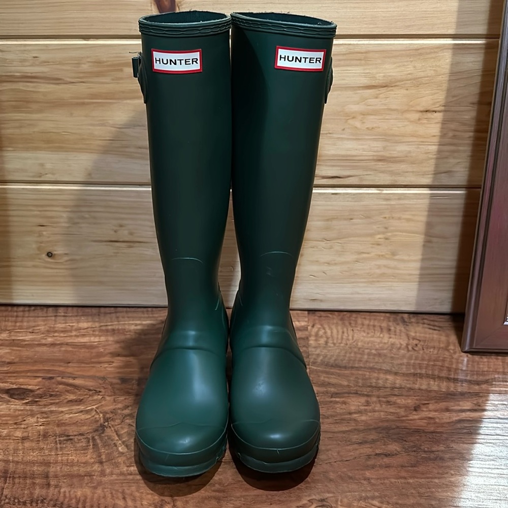 Hunter boots matte finish